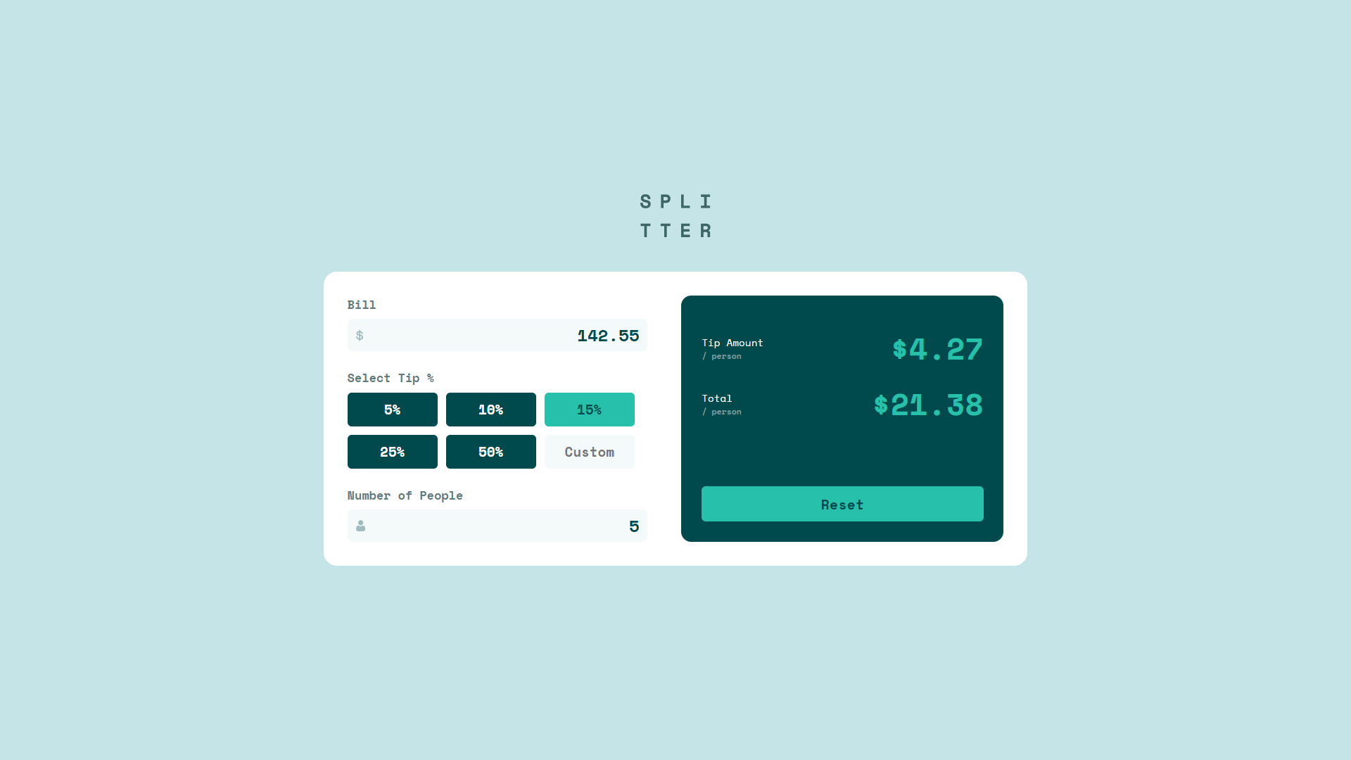 JavaScript Tip Calculator